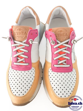 L'IDEA Sneaker 156-2 weiss/ocra/pink