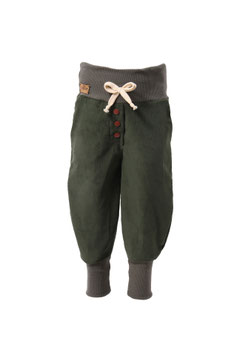 Guttellino Hose Feincord Dunkelgrün Taschen Kordel