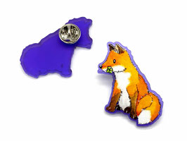 Pin: Fuchs (lila transparent)