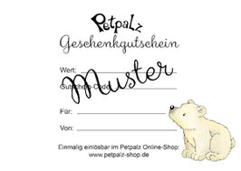 Digitaler Gutschein: Petpalz Online-Shop