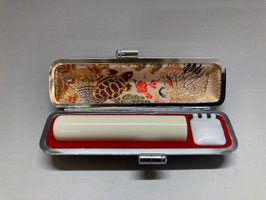 限定セール品【認印・仕事印】本象牙高級 12ｍｍ丸✕59mm  40％ＯFF 高級ケース付