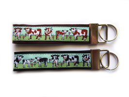 Schlüsselanhänger "Kühe" schwarz oder braun