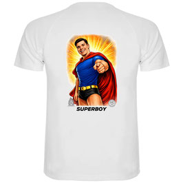 T shirt Superboy - Blanc