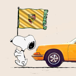 Snoopys Leidenschaft für schnelle Autos