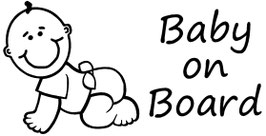 Baby on Board Aufkleber Junge mit Wunschname
