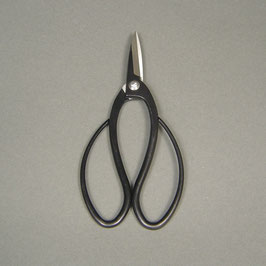 Schere breit, schwarzer Stahl, 19cm