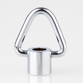 Ringnippel verchromt beweglicher Bügel dreieckig M10x1 Innengewinde