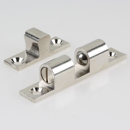 Häfele Ideal-Schnäpper | Doppel-Kugelschnäpper, 70 mm, Nickel matt, zum Schrauben