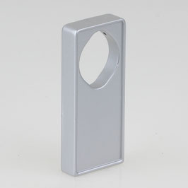 Häfele Kombi Mittel-Deckenträger aluminiumfarben – Halterung für Schrankrohre oval 30 x 15 mm & rund Ø 25 mm