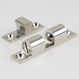 Häfele Ideal-Schnäpper | Doppel-Kugelschnäpper, 60 mm, Nickel matt, zum Schrauben