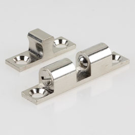 Häfele Ideal-Schnäpper | Doppel-Kugelschnäpper, 43 mm, Nickel matt, zum Schrauben