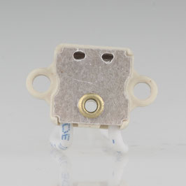 12 Volt Niedervolt G4, GY6,35 Halogen Universal Lampenfassung rechteckig 11cm Zuleitung