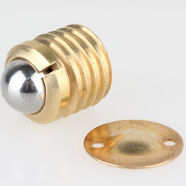 Häfele Kugelschnäpper | zum Eindrehen, Ø außen 14 mm, Ø innen 12,6 mm, mit Schließblech