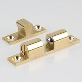 Häfele Ideal-Schnäpper | Doppel-Kugelschnäpper, 60 mm, Messing, zum Schrauben