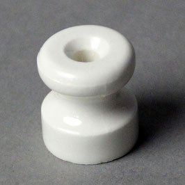Porzellan-Isolator weiß Durchmesser 20 mm Kabelbefestigung