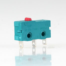 Mikroschalter 1-polig Grün ohne Hebel – ON-(ON), 5 A / 250 V