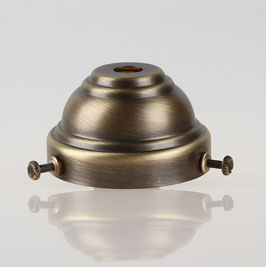 Lampenschirm Glashalter 58x35mm Antik Fume für E14 und E27 Fassung