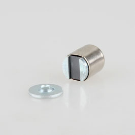 Häfele Magnetverschluss | Schnäpper, Stahl, M5 Außengewinde, 3 kg Haftkraft, für Metallschränke