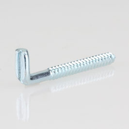 Häfele Möbel-Schraubhaken 60 x 16 mm – verzinkter Stahlhaken für Justierbeschläge