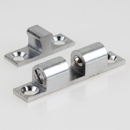 Häfele Ideal-Schnäpper | Doppel-Kugelschnäpper, 43 mm, Messing verchromt, zum Schrauben