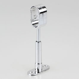 Häfele Mittel-Deckenträger höhenverstellbar 85–105 mm verchromt – Halterung für ovale Schrankrohre 30 x 15 mm