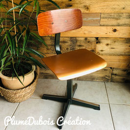 Vintage, chaise bureau enfant (Edition Eromes), Upcycling PlumeDubois