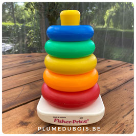 Vintage Jouet Fisher Price anneaux à empiler