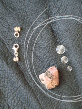 Kreativ Set Halskette / Armband Rhodonit