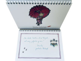 Zitate-Tischaufsteller „Heilende Handschrift“ – Inspiration zum Umblättern