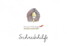 Handgeschriebene Schreibhilfe Mappe