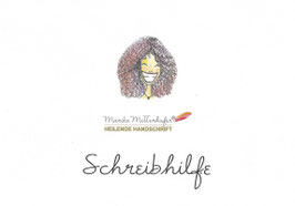 Handgeschriebene Schreibhilfe Mappe