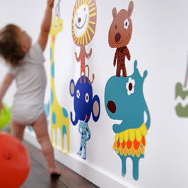 Jiving Jungle Pals Wall Decal-Wall Sticker