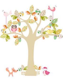 Enchanted Tree (Small) Wall Decal-Wall Sticker by Cocoon Couture