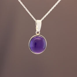 Anhänger aus 925-Sterlingsilber und Amethyst