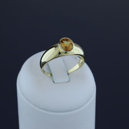 Ring aus 333-Gelbgold und Citrin