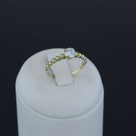 Ring aus 333-Gelbgold und Zirkonia