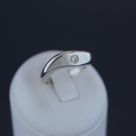 Ring aus 925-Sterlingsilber und Zirkonia