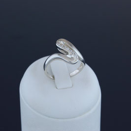 Ring aus 925-Sterlingsilber und Zirkonia