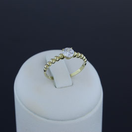 Ring aus 333-Gelbgold und Zirkonia