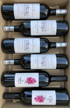 Château Mazeris Bellevue et Mazette - carton Découverte 2 - 6 btls mélangées