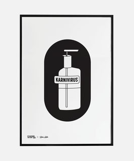 Karnivirus Screenprinted Poster A3
