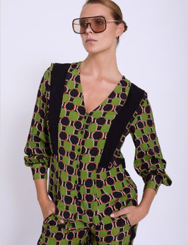 CAMISA PRINT GEOMETRICO DETALLE HOMBROS    REF.  S05B118KBU