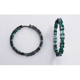 AROS CON PIEDRECITAS OCEAN      REF.  MK.VELA