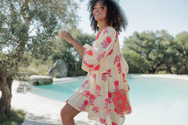 CROSSBODY PARADISE PALMS CORAL     REF. L040