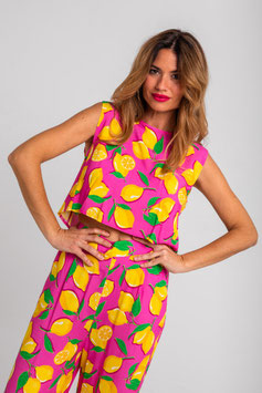 TOP ROSA DE LIMONES "LIMONCELLO"      REF. SS262005