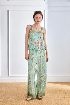 PANTALON VISCOSA ESTAMPADO BOTANICO   REF. GF.LUNO