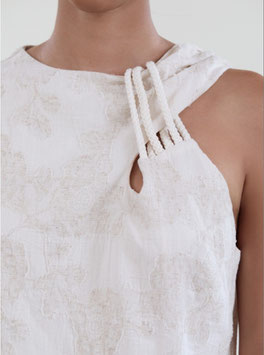 TOP TEJIDO JACQUARD CON DETALLE CUERDA    REF.  S102T01SND