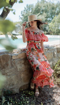 VESTIDO LARGO MEXICANO     REF. L153