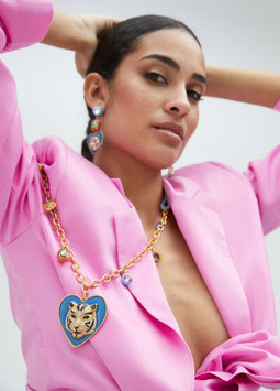 COLLAR LARGO CORAZON TIGRE      REF.  LS2503039
