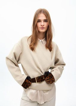 CINTURON ANCHO ANIMAL PRINT MARRON-NEGRO    REF. LS2506007